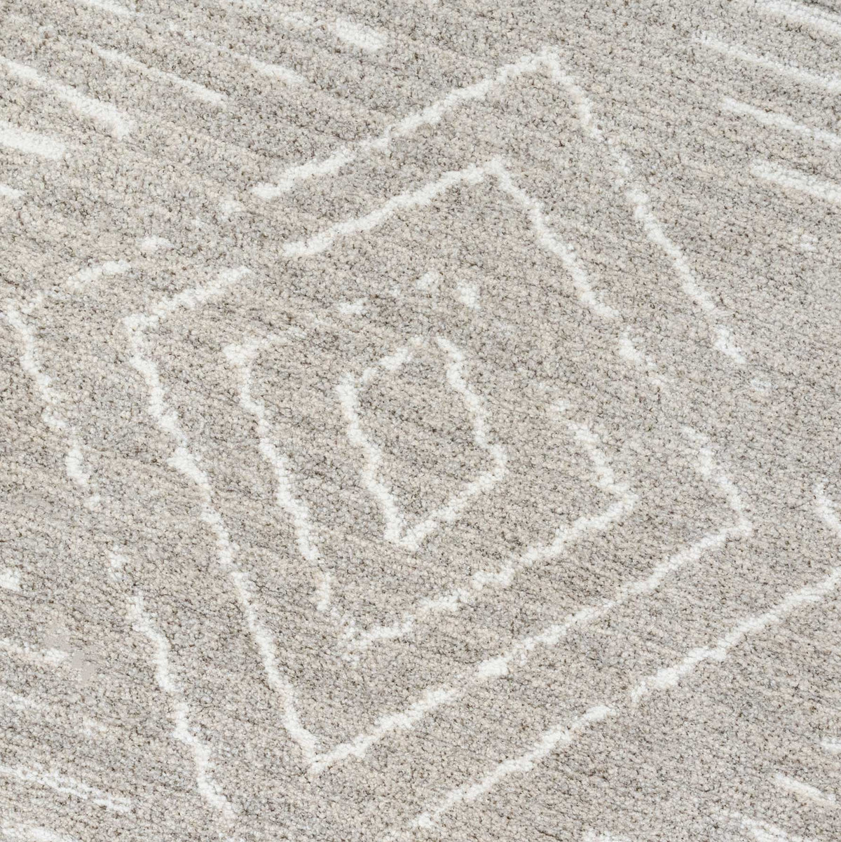 Soft Diamond Beige Moroccan Berber Runner Rug