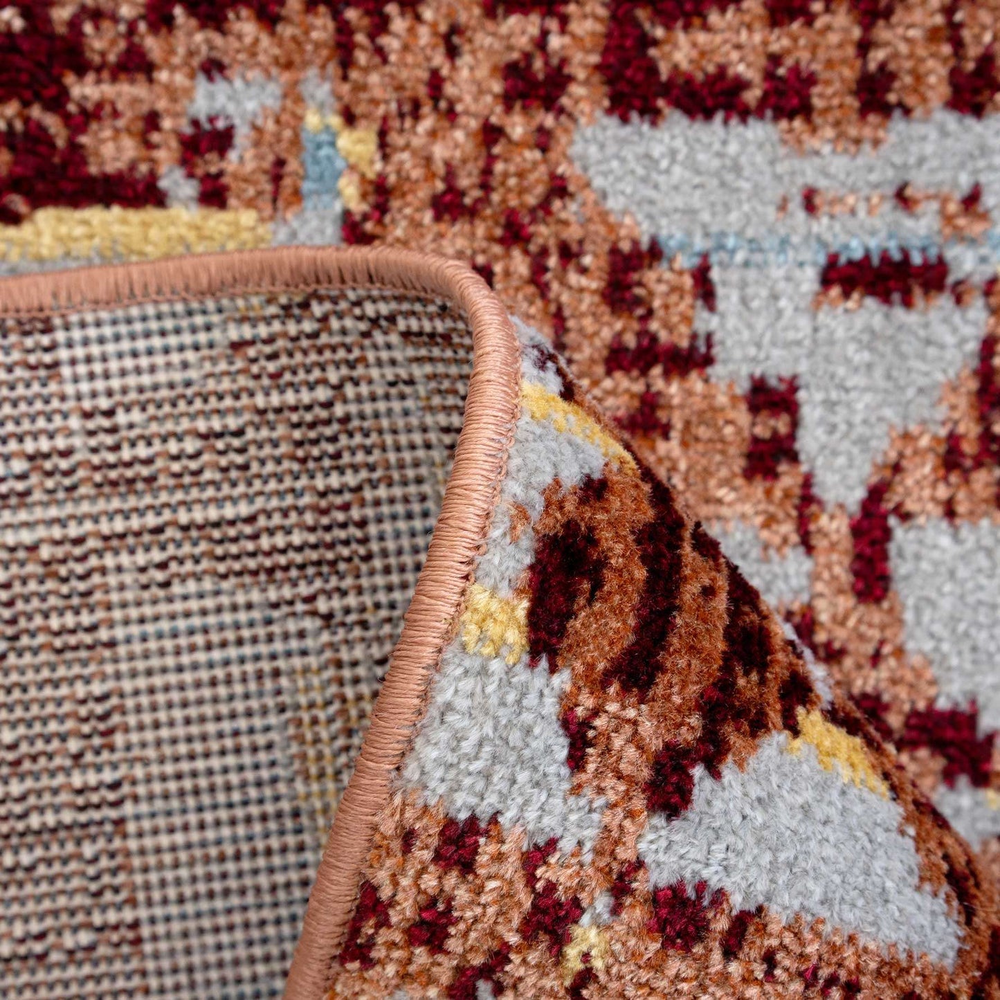 Soft Rustic Aztec Living Room Rug