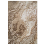 Modern Beige Textured Living Room Rug