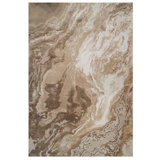 Modern Beige Textured Living Room Rug