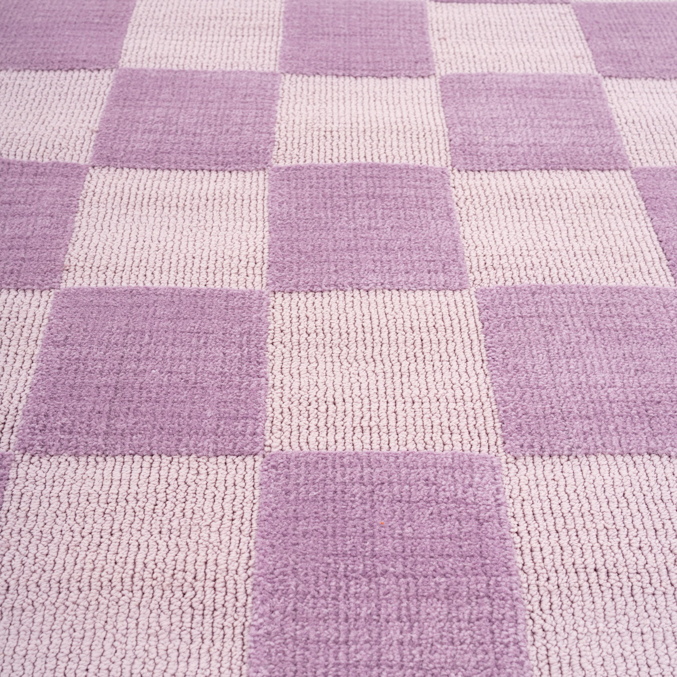 Retro Lavender Checkerboard Rug - Maze