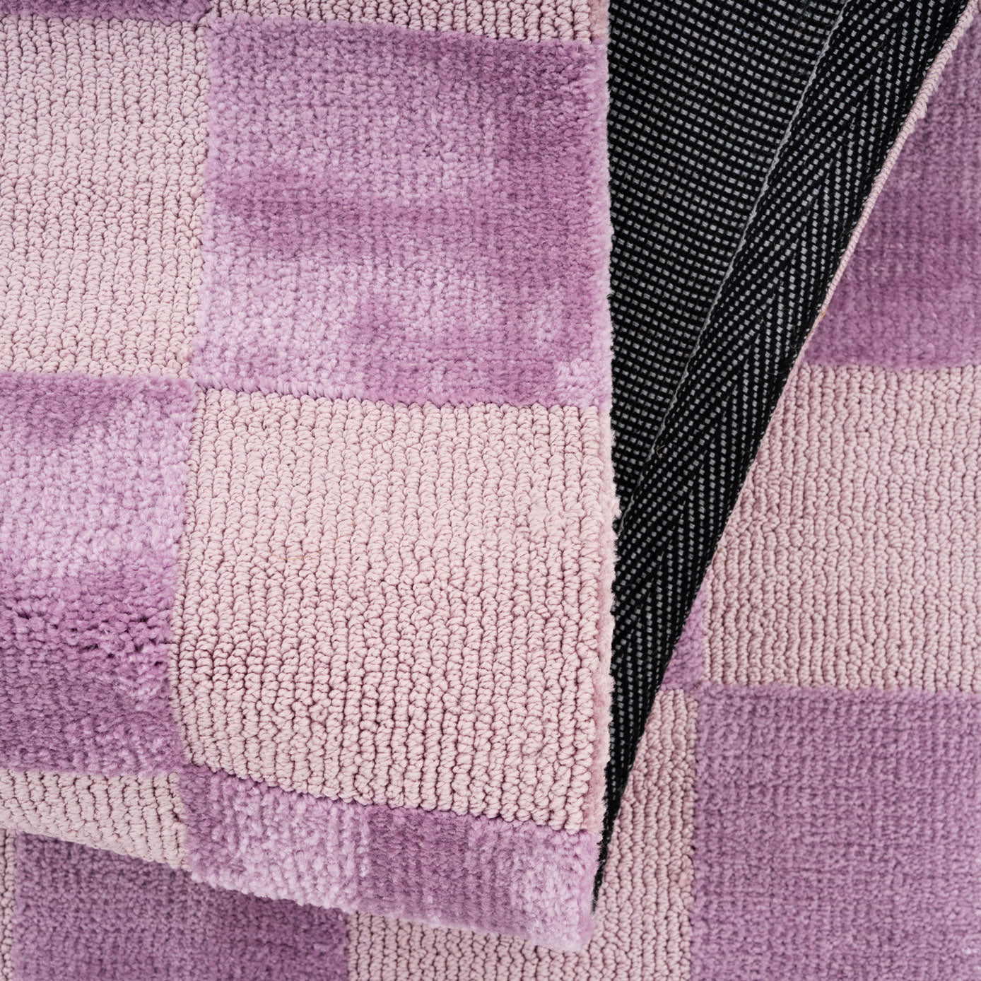 Retro Lavender Checkerboard Rug - Maze