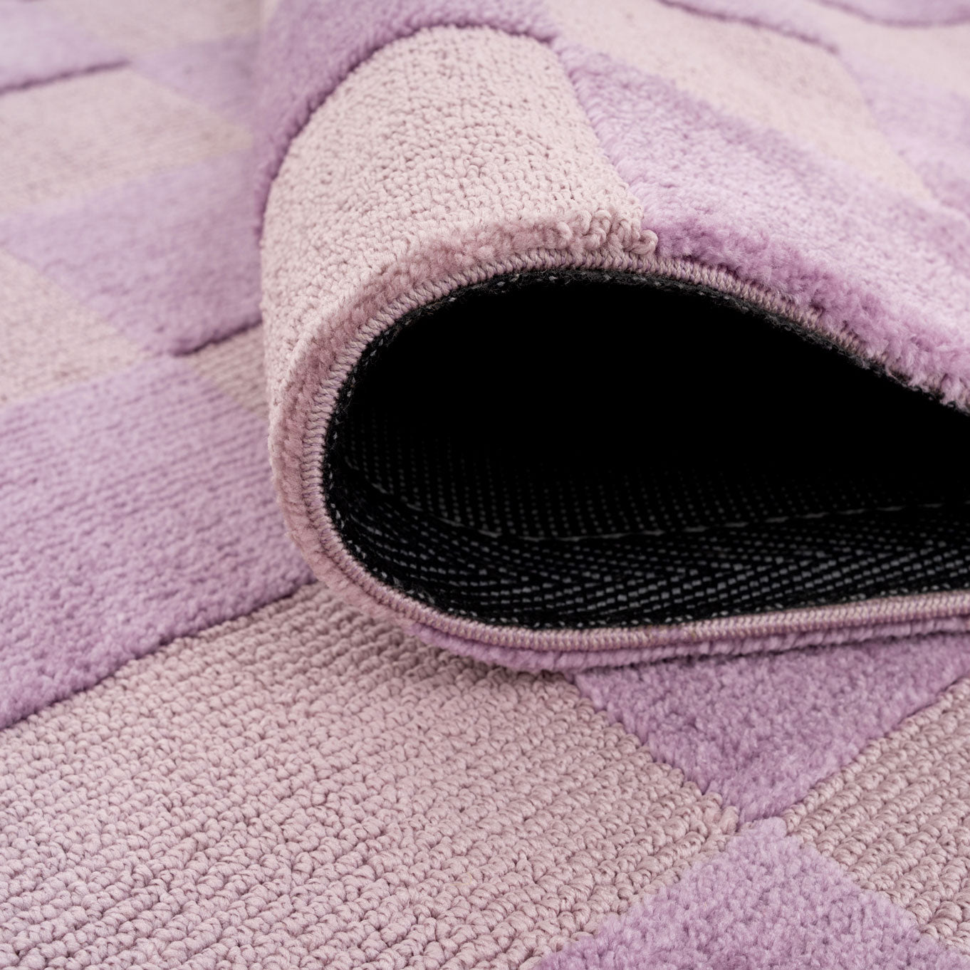 Retro Lavender Blocks Rug - Maze Lavender | Living Room Rugs | Kukoon ...