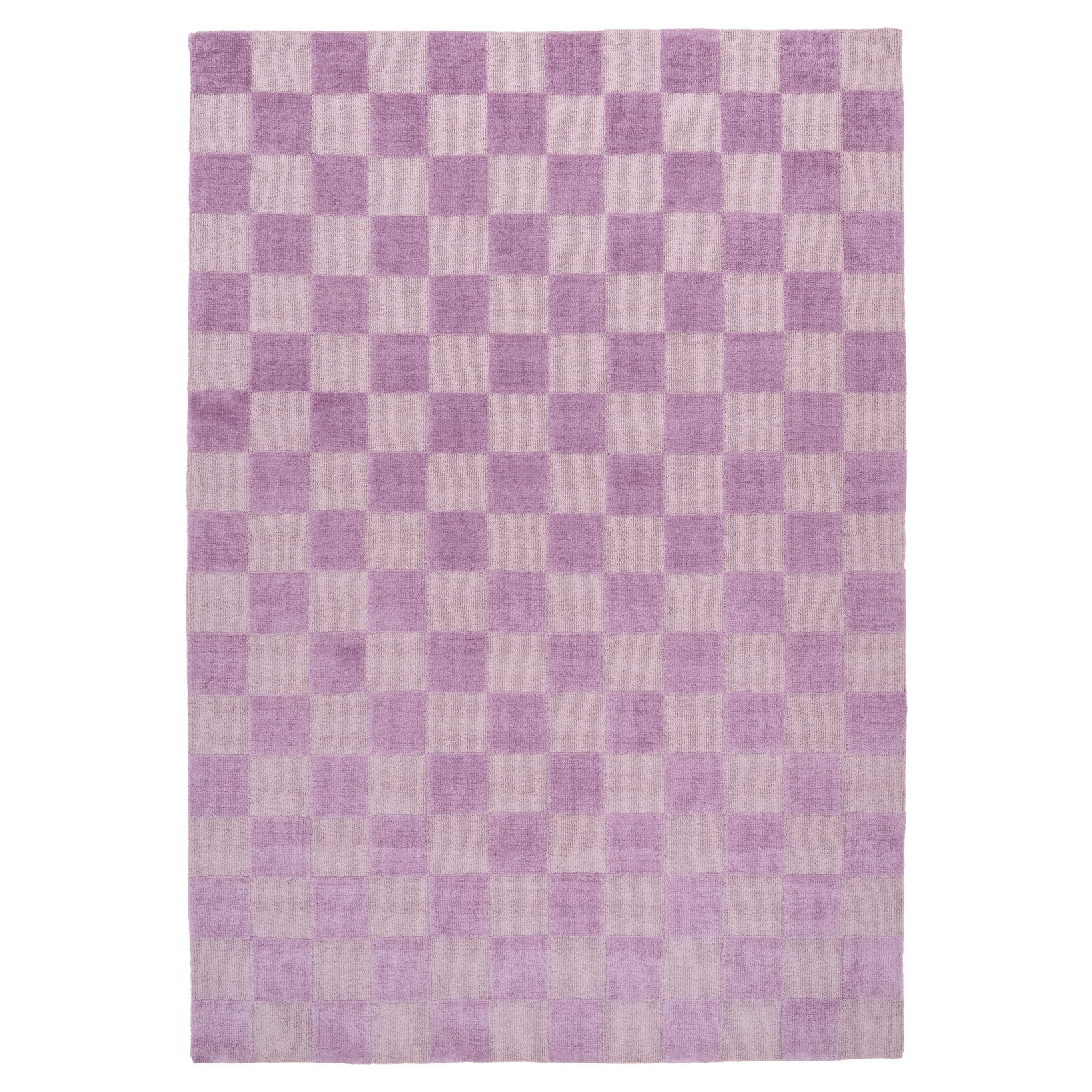 Retro Lavender Checkerboard Rug - Maze