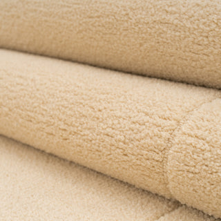 Beige Scalloped Border Runner Rug - Maren