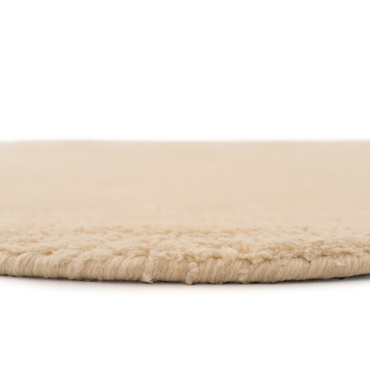 Beige Scalloped Border Runner Rug - Maren