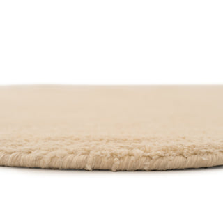 Beige Scalloped Border Runner Rug - Maren