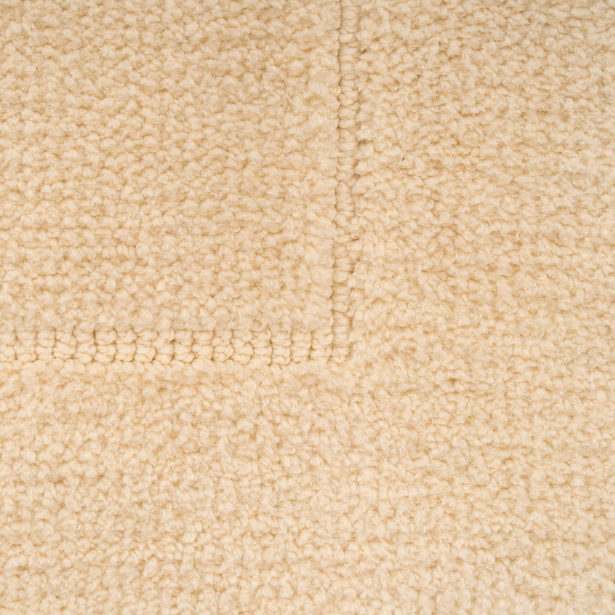 Beige Scalloped Border Runner Rug - Maren