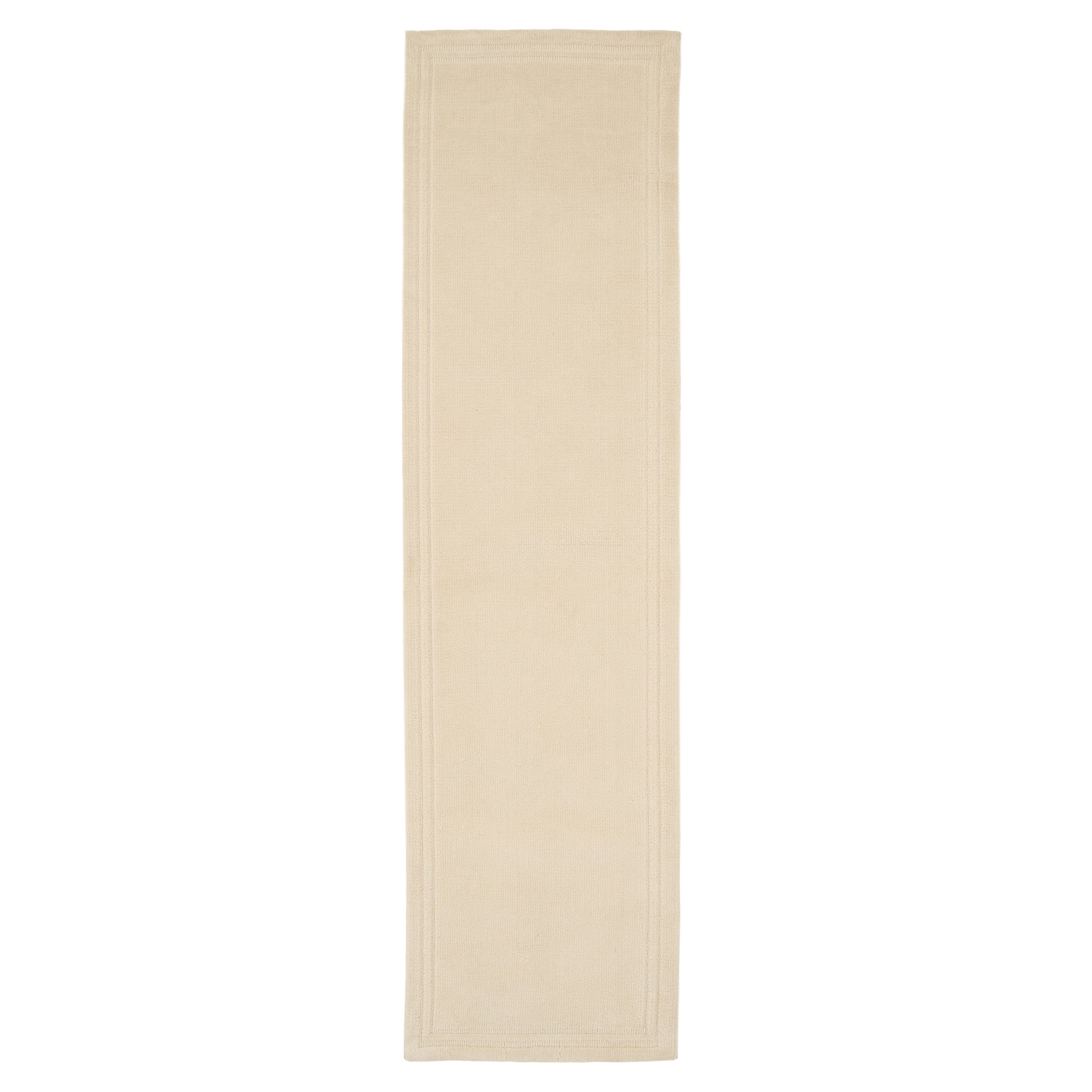 Cream Border Runner Rug - Nell
