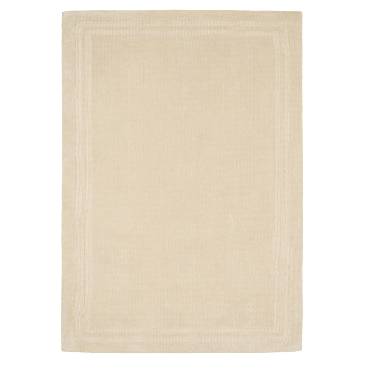Beige bath mat on a white background
