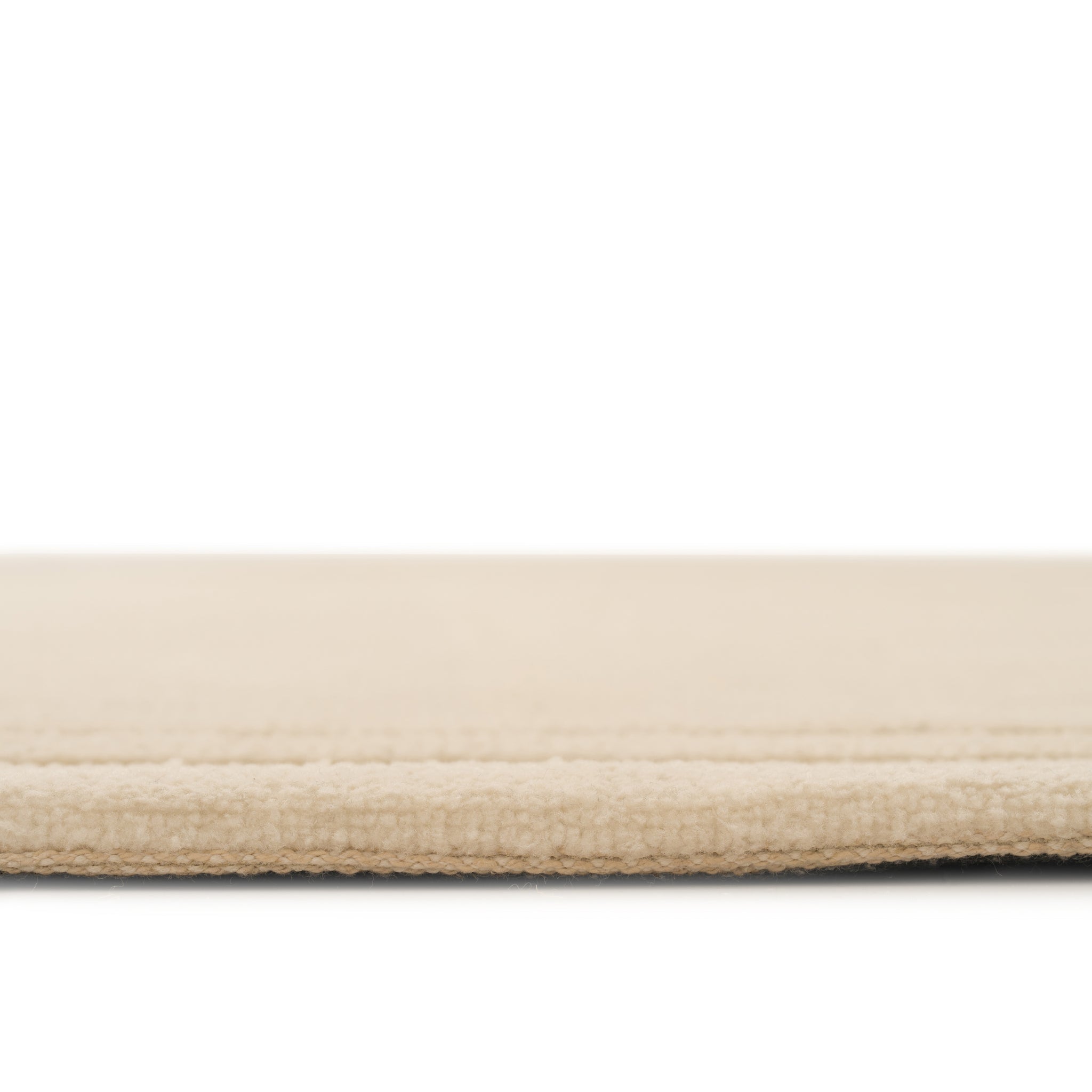 Cream Border Runner Rug - Nell