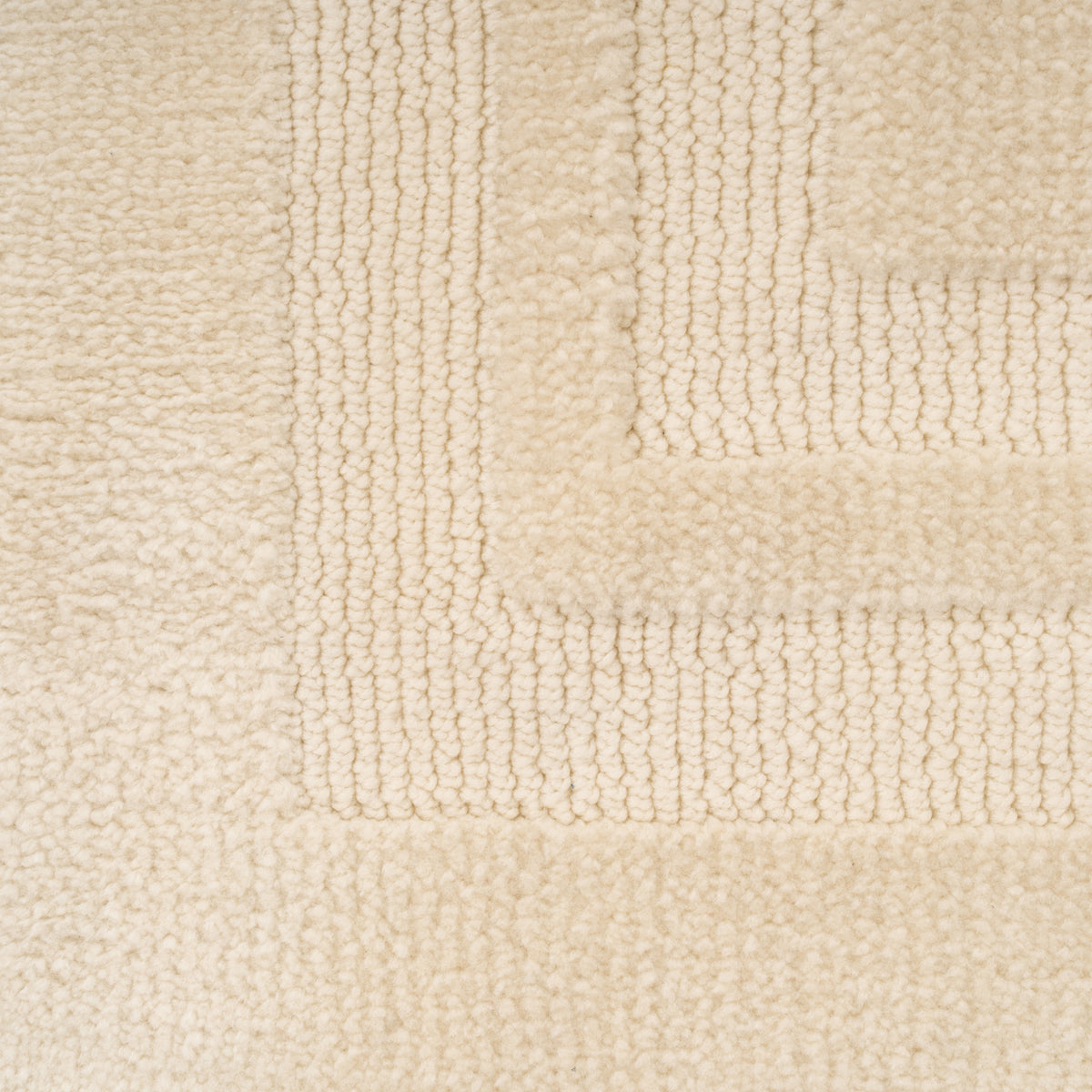 Cream Border Runner Rug - Nell