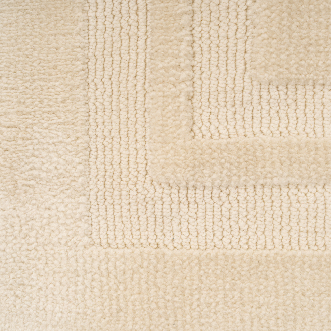 Cream Border Runner Rug - Nell