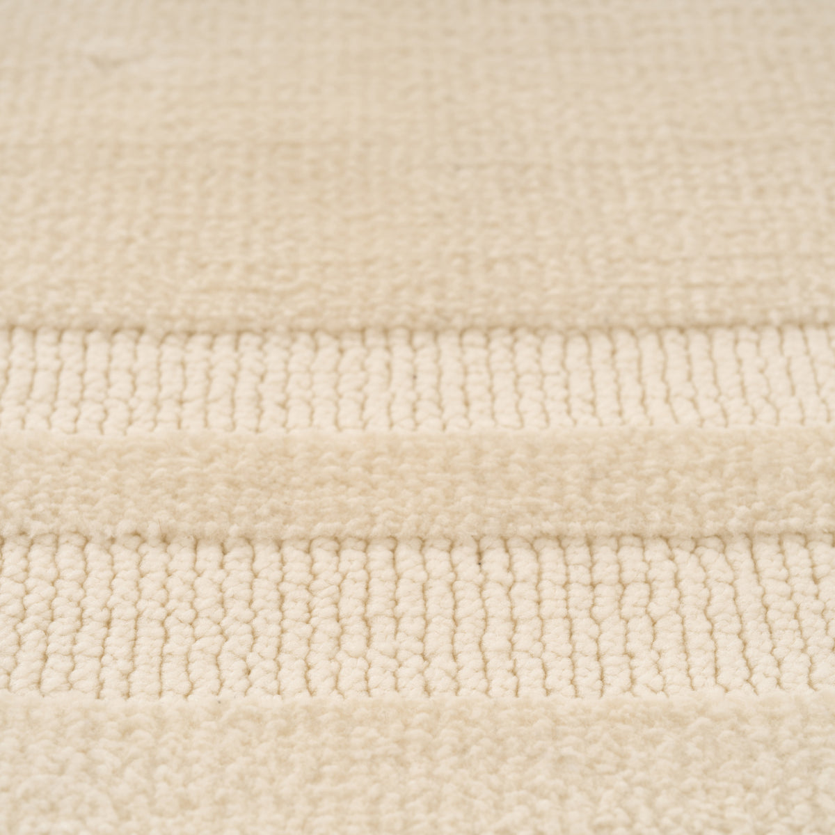 Cream Border Runner Rug - Nell