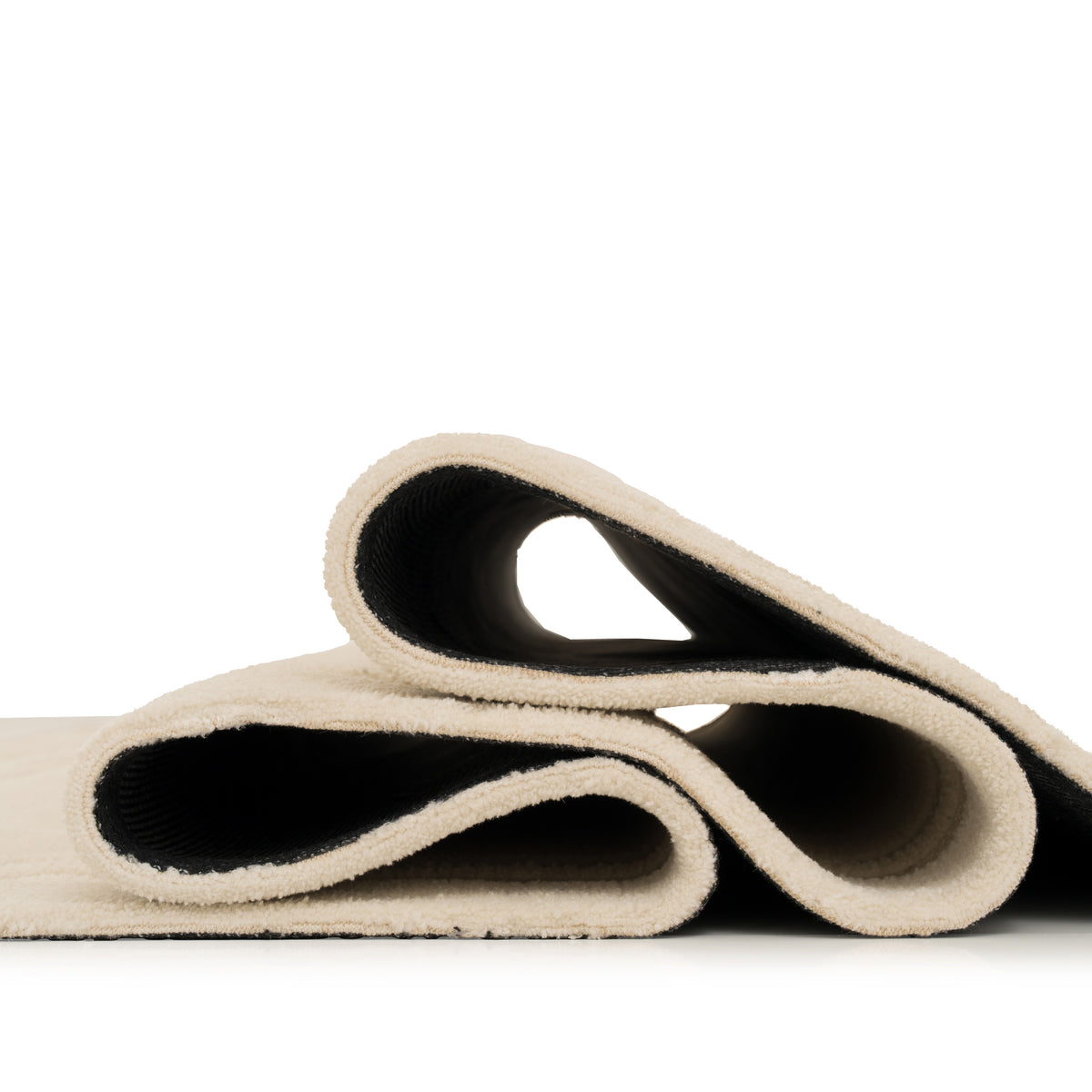 Cream Border Runner Rug - Nell