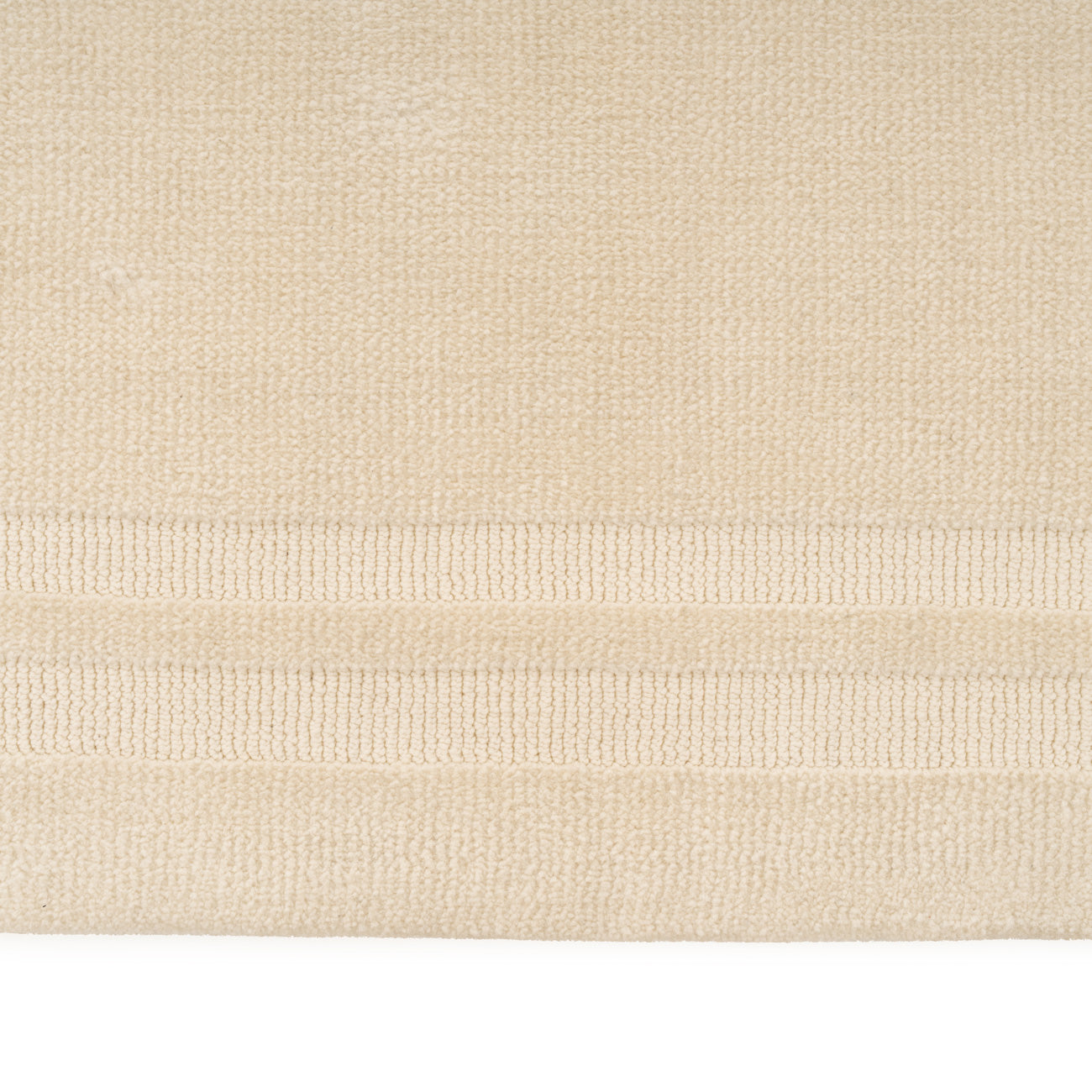 Cream Border Runner Rug - Nell