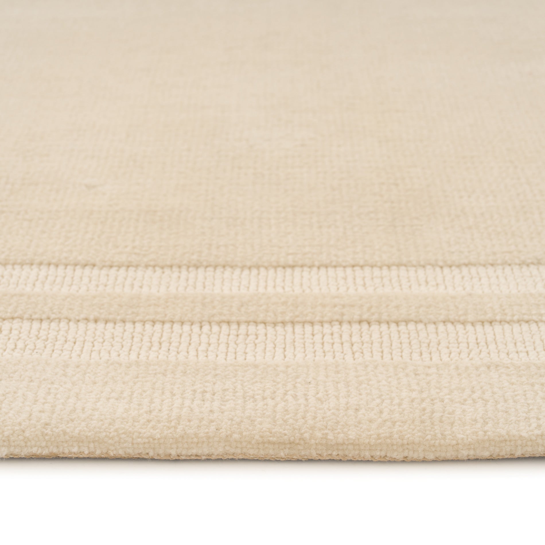 Cream Border Runner Rug - Nell