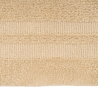 Close-up of beige textured carpet