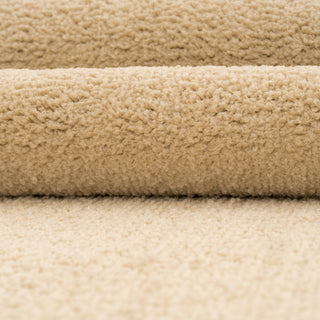 Close-up of beige carpet samples