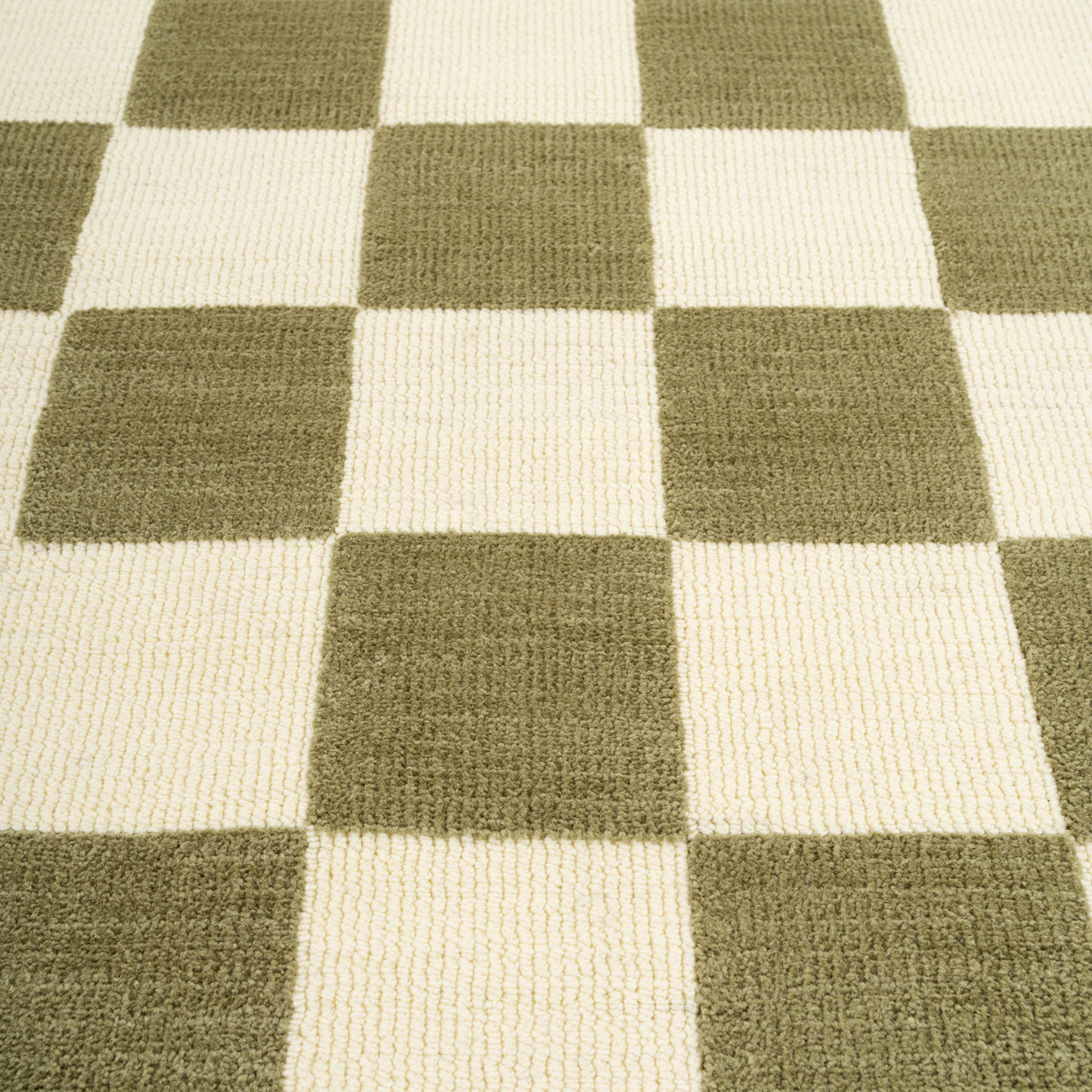 Green Retro Checkerboard Rug - Maze
