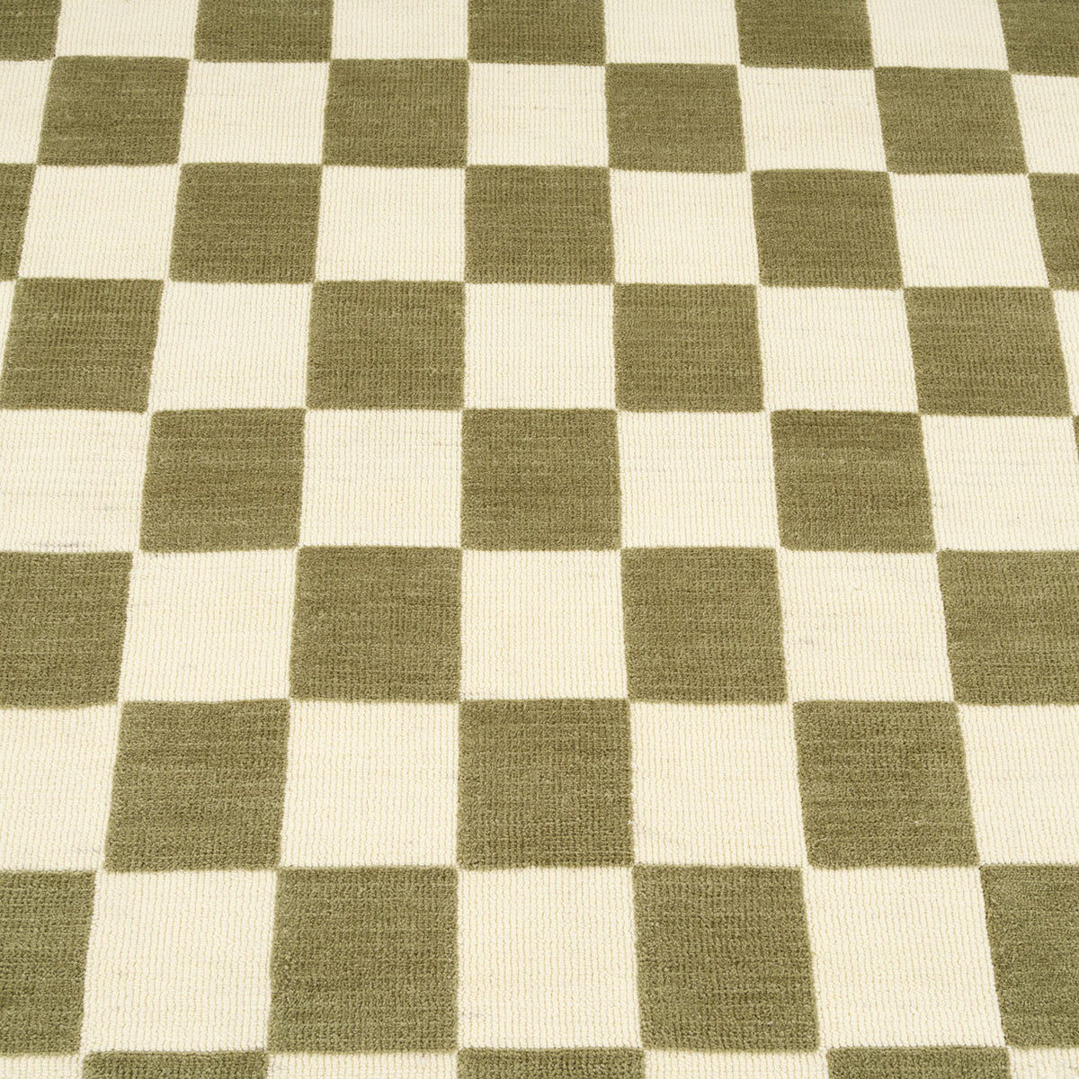 Green Retro Checkerboard Rug - Maze