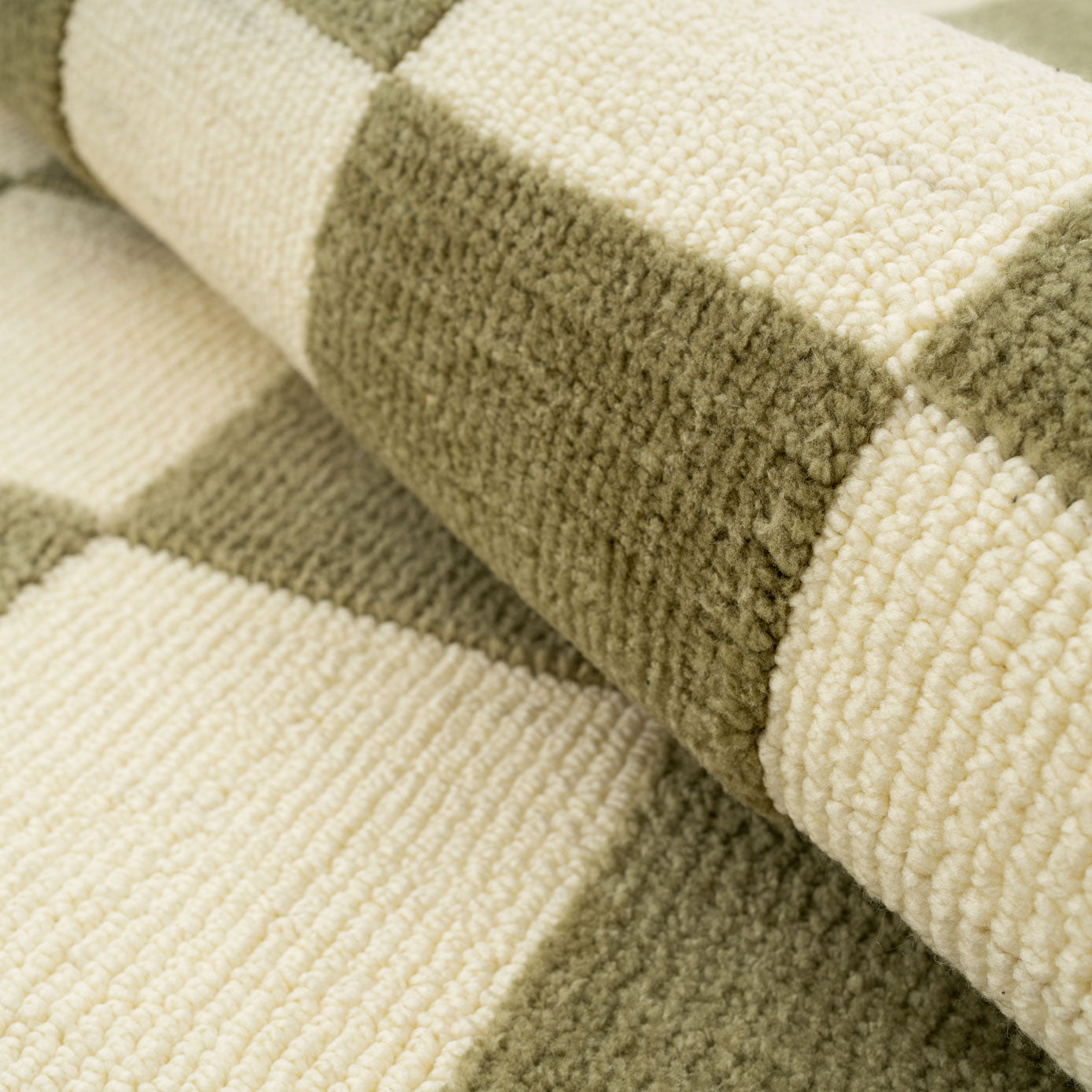 Green Retro Blocks Rug - Maze Wilder | Living Room Rugs | Kukoon Rugs ...