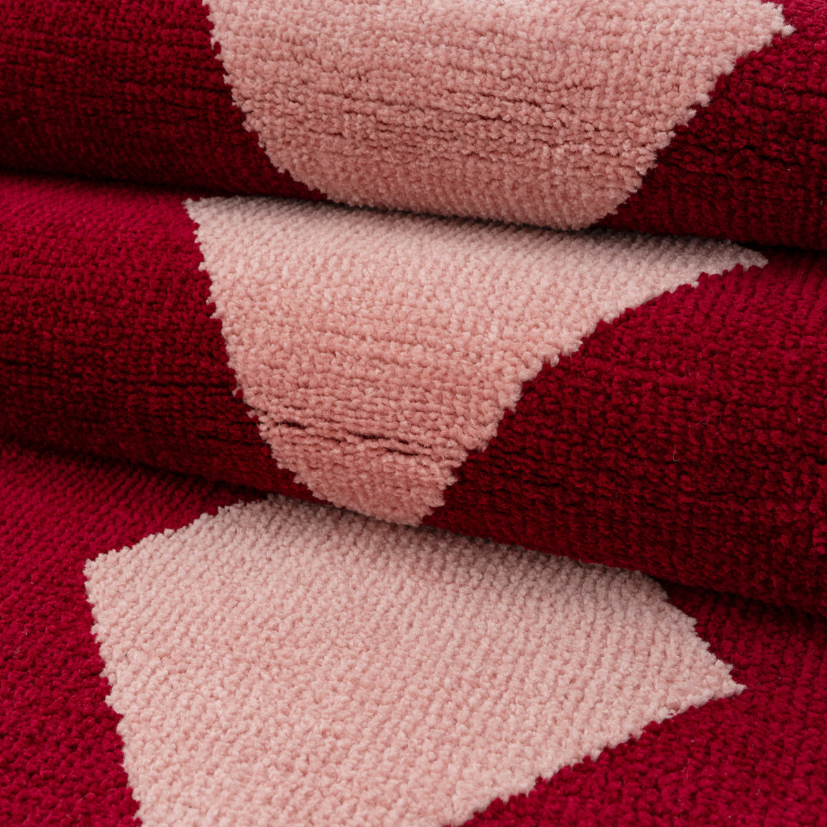 Burgundy Harlequin Runner - Zara