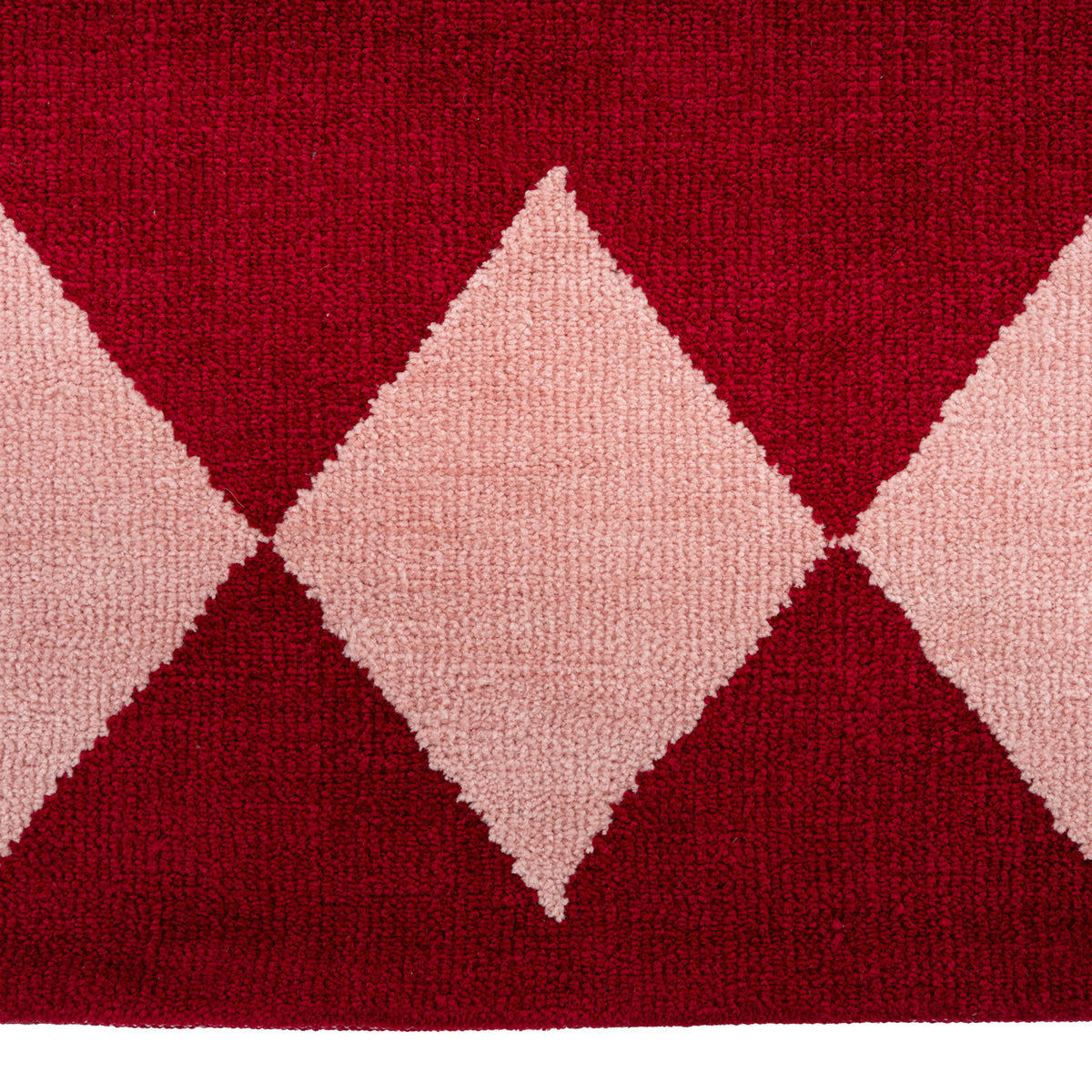 Burgundy Harlequin Runner - Zara