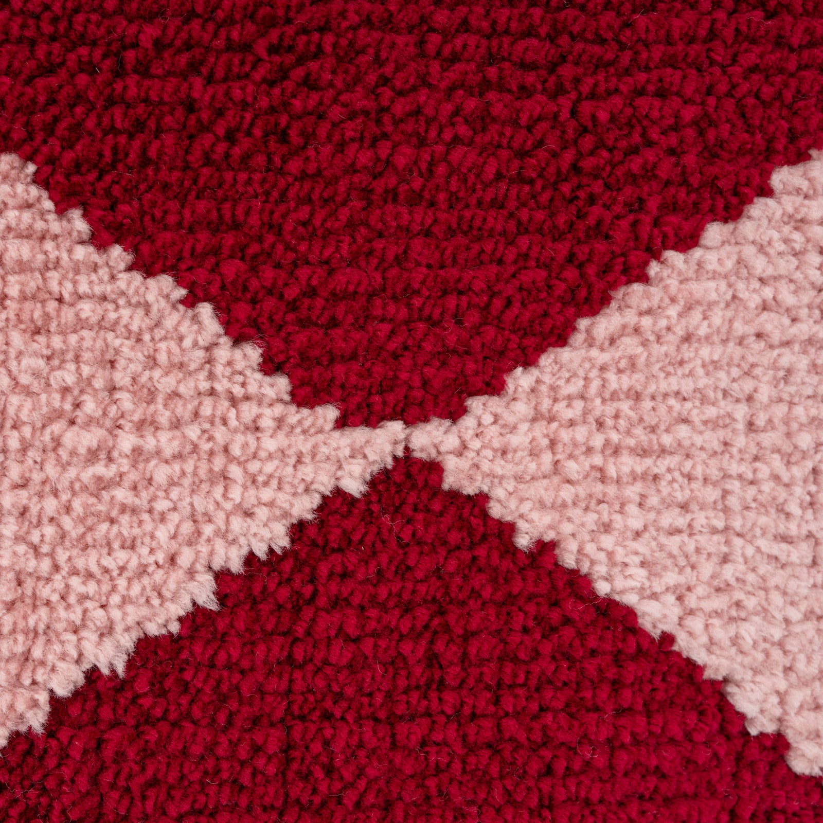 Burgundy Harlequin Rug - Zara