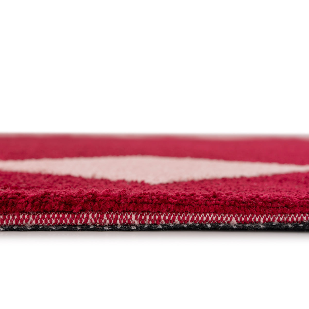 Burgundy Harlequin Rug - Zara