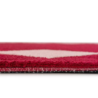 Burgundy Harlequin Rug - Zara