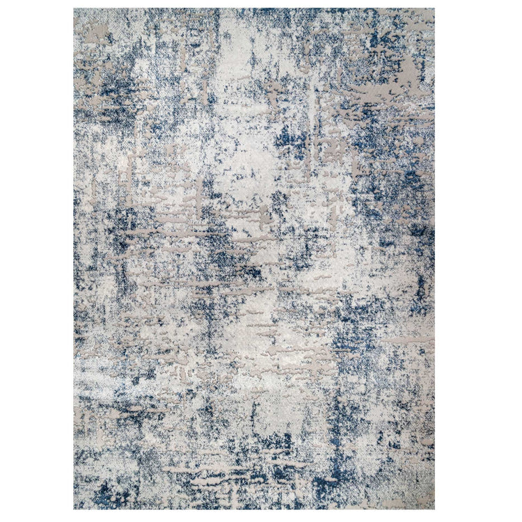 Modern Navy Textured Living Room Rug