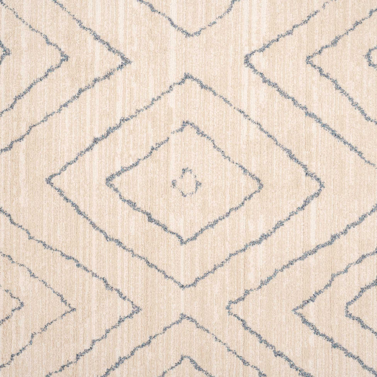 Soft Chevron Beige Moroccan Berber Runner Rug - Carlos