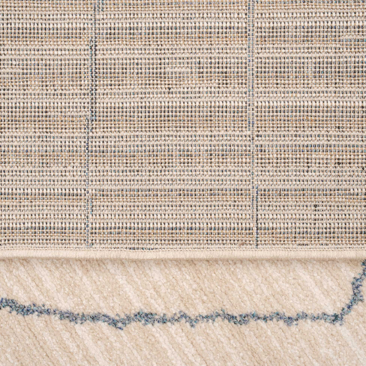 Soft Chevron Beige Moroccan Berber Runner Rug - Carlos