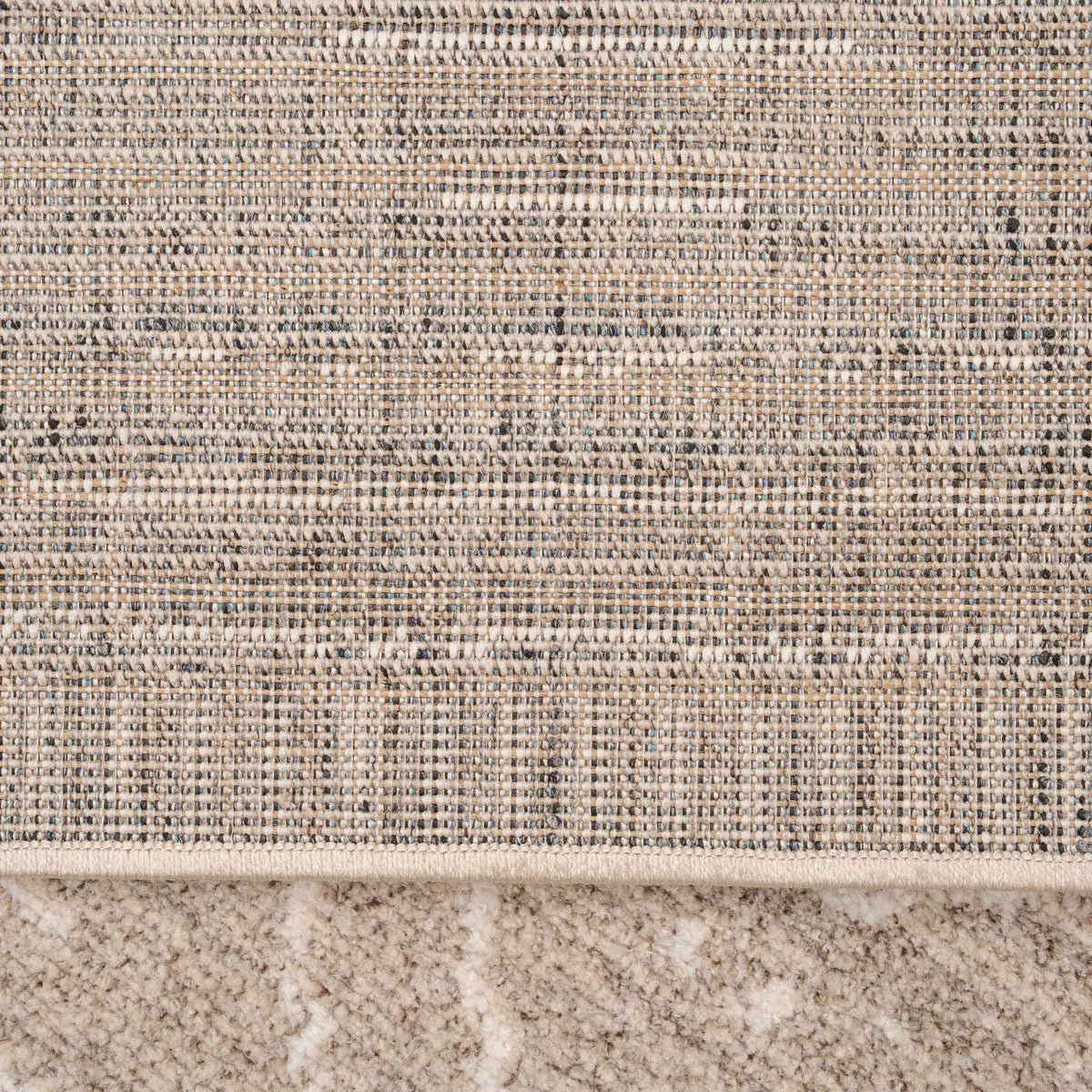 Soft Diamond Beige Moroccan Berber Runner Rug