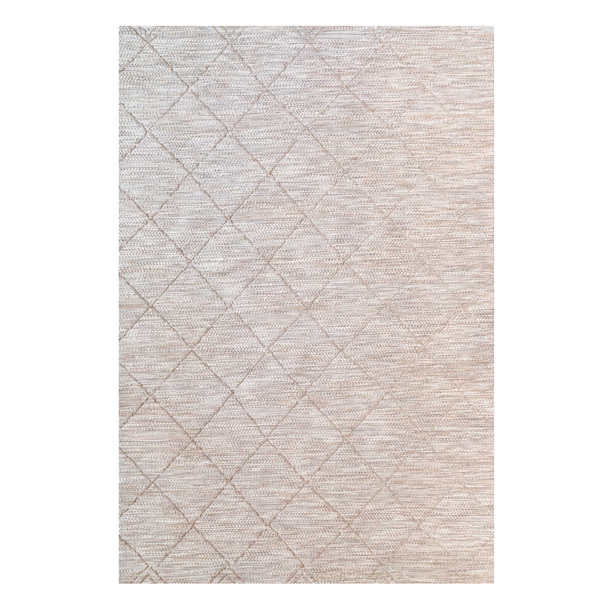 Beige Trellis Flatweave Area Rug