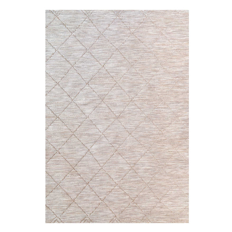 Beige Trellis Flatweave Area Rug