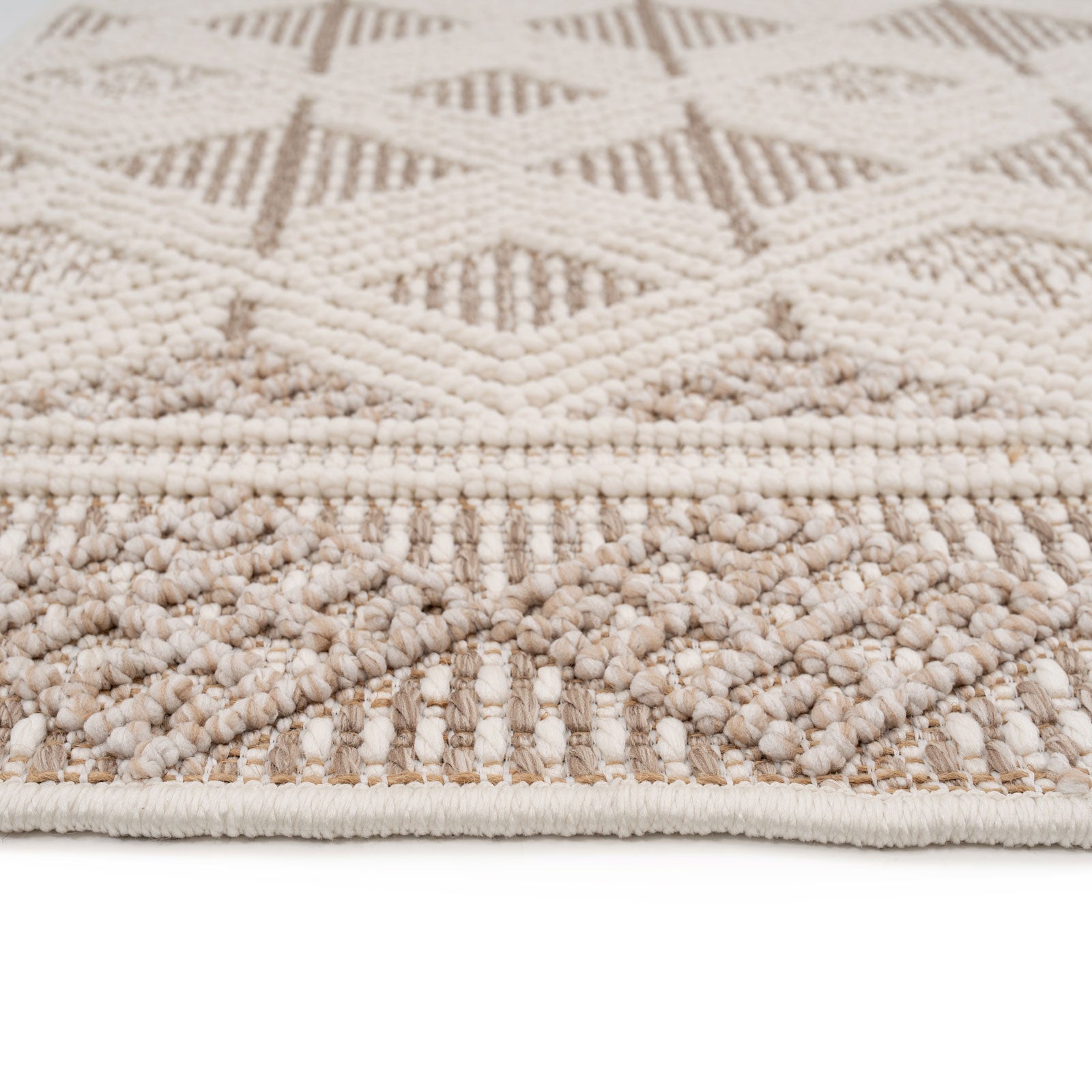 Beige Tribal Motif Rug - Armo