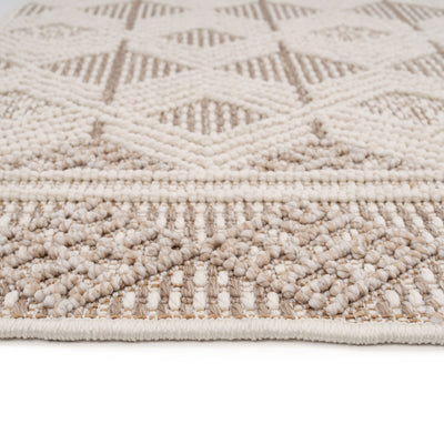 Beige Tribal Motif Rug - Armo