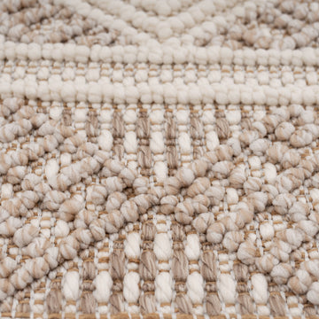 Beige Tribal Motif Rug - Armo