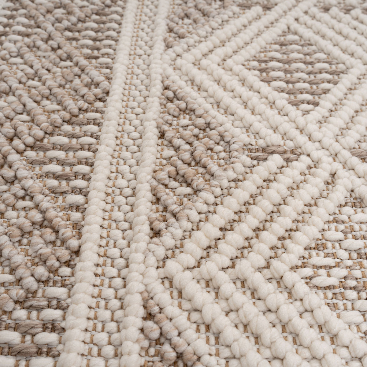 Beige Tribal Motif Rug - Armo