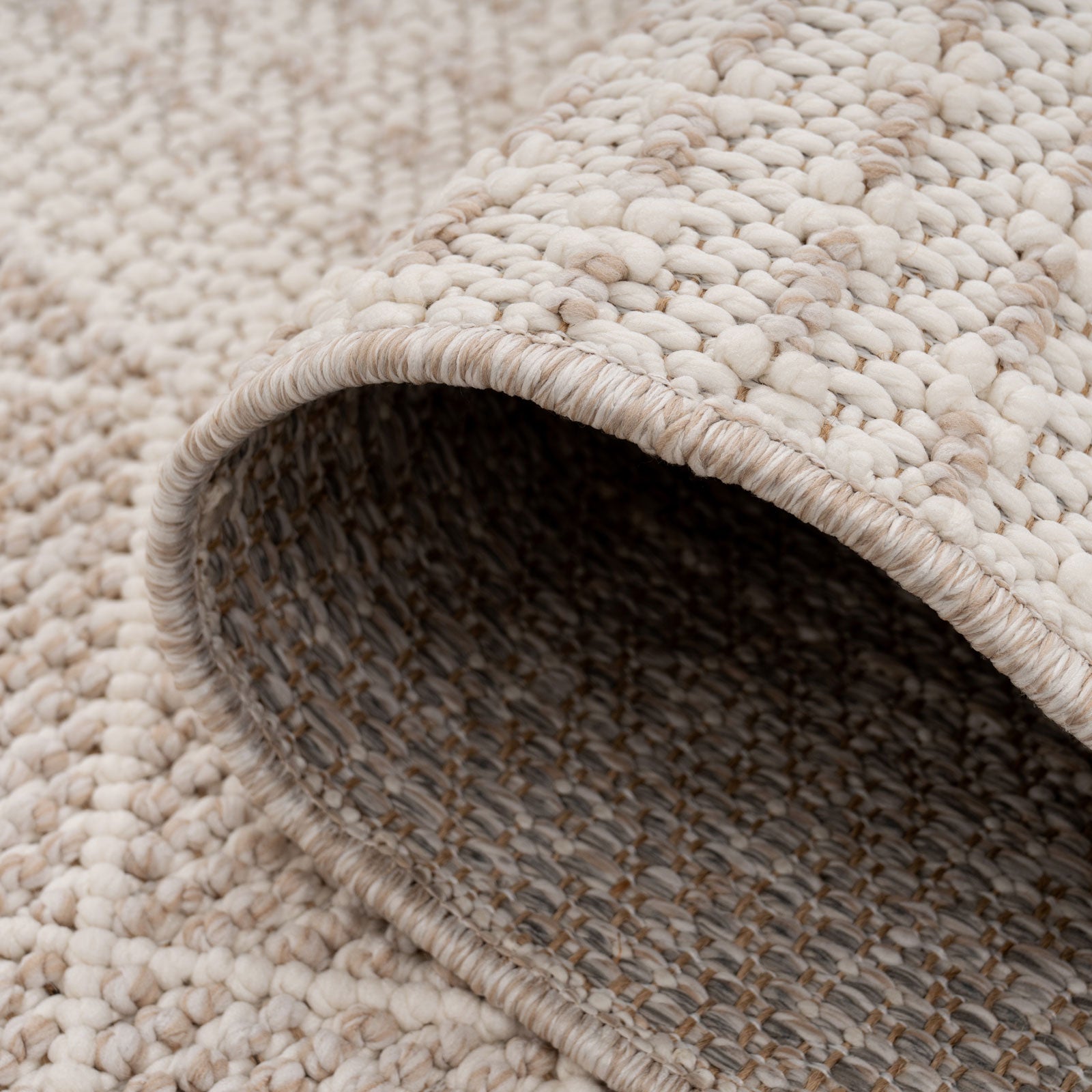 Beige Scandi Hygge Rug - Cudo