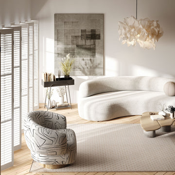 Beige Scandi Hygge Rug - Cudo