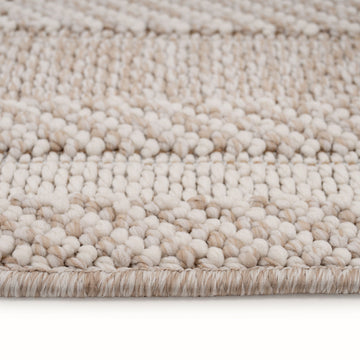 Natural Striped Area Rug - Harper