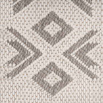 Cream Beige Motif Rug - Ryne