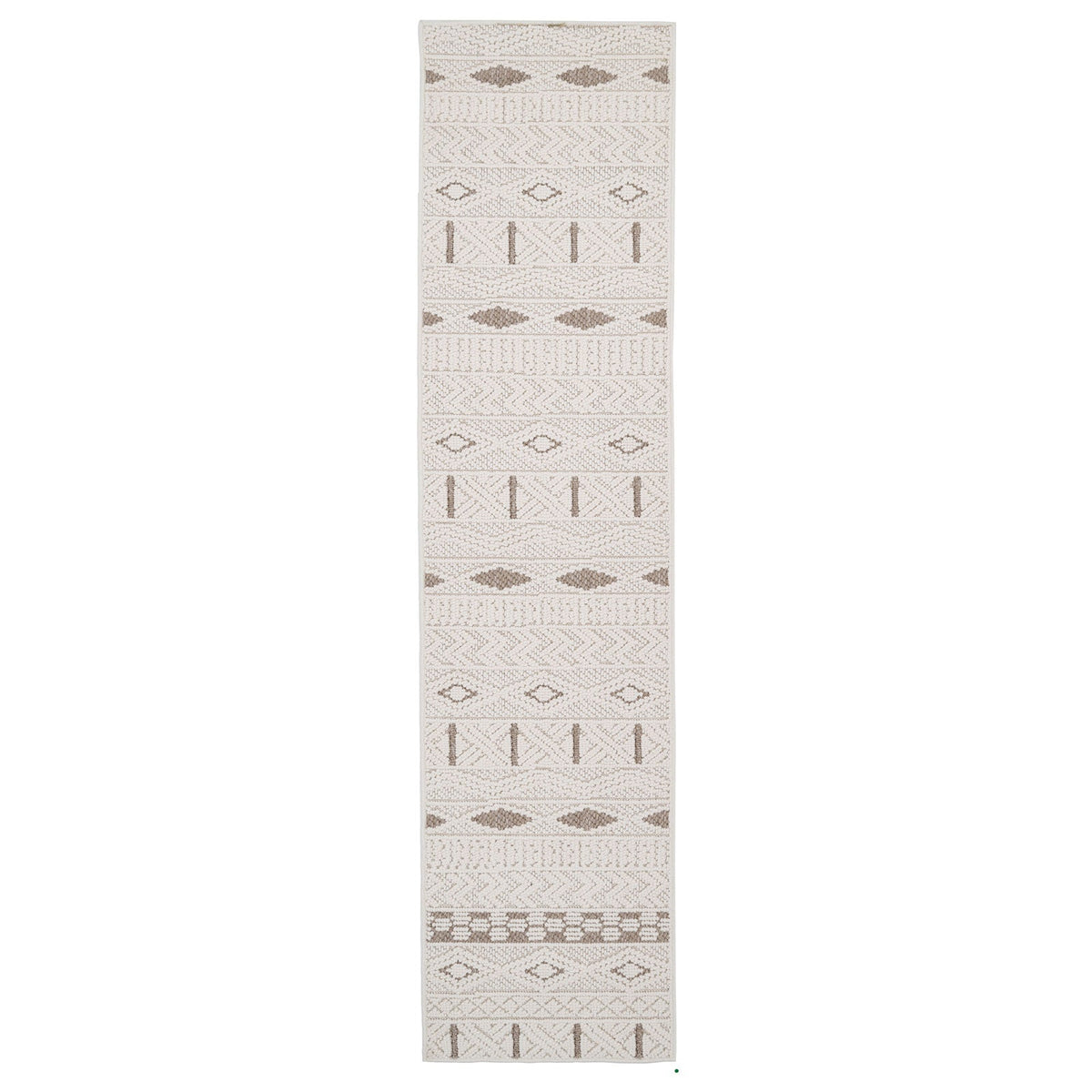 Cream Beige Boho Runner Rug - Sachi
