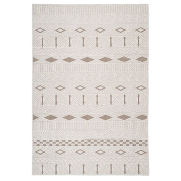 Cream Beige Boho Rug - Sachi