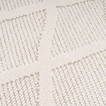 Cream Loop Pile Rug - Willow