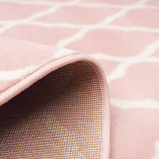 Pink Blush Moroccan Trellis Living Room Rug