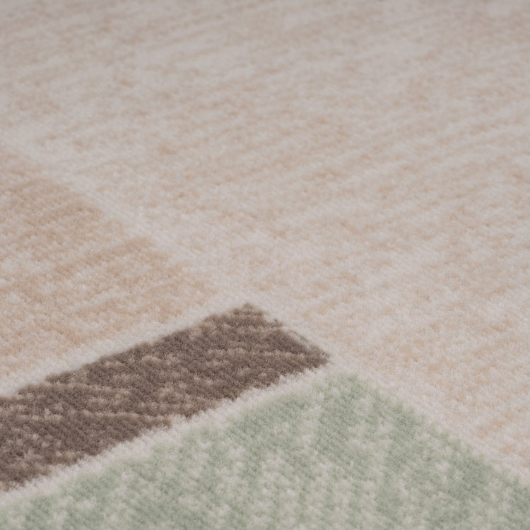 Art Geo Neutral Green Area Rug